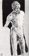 Albrecht Durer Self-portrait in the nude oil painting